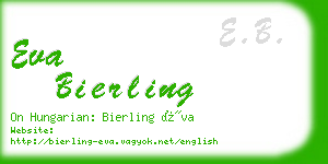 eva bierling business card